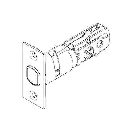 Adjustable Deadbolt Latch, Satin Brass Blackened